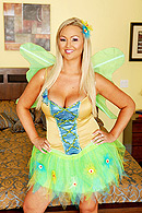 Abbey in her titty fairy uniform